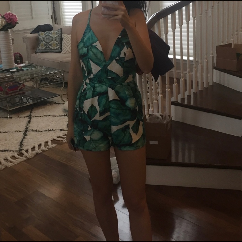 Palm Leaf Romper